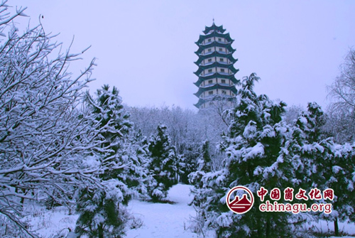 东皋雪韵 高仲平摄于山东沂水东皋公园